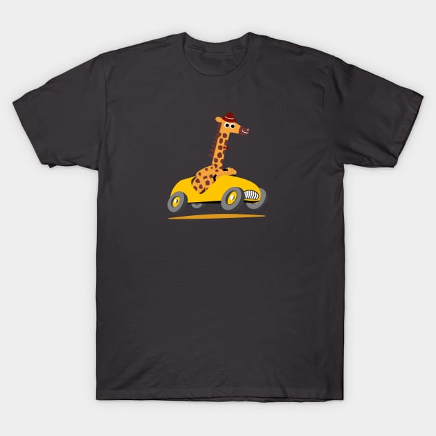 Go, Giraffe. Go! T-Shirt by The Lemon Stationery & Gift Co